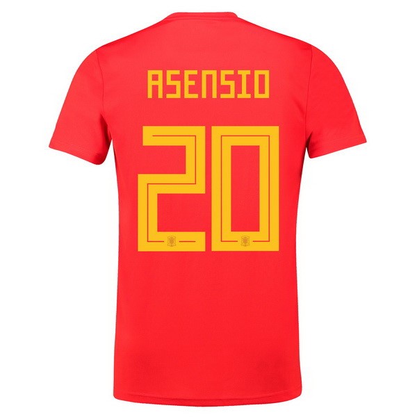 Camiseta España 1ª Asensio 2018 Rojo